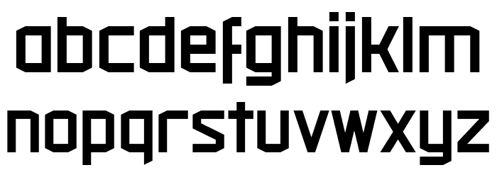 Militech Font LOWERCASE