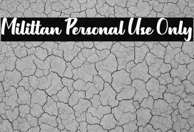 Milittan Personal Use Only Example 2