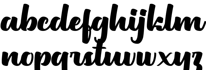 Milittan Personal Use Only Font LOWERCASE