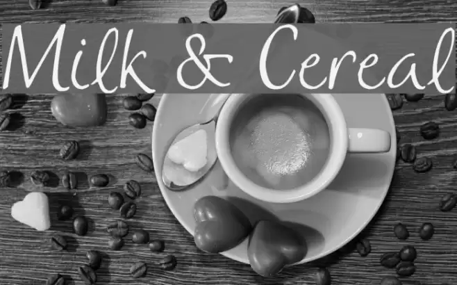 Milk & Cereal Font examples