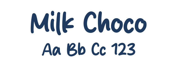 Milk Choco Font Preview