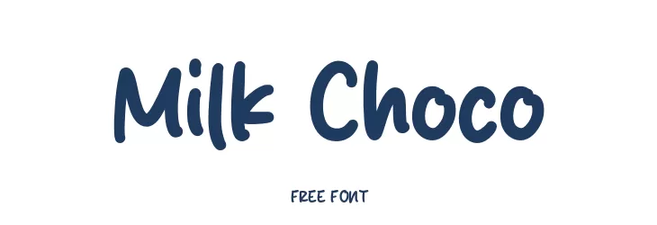 Milk Choco Schriftart