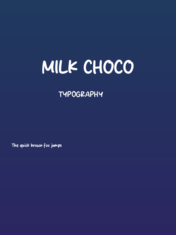 Milk Choco Poster