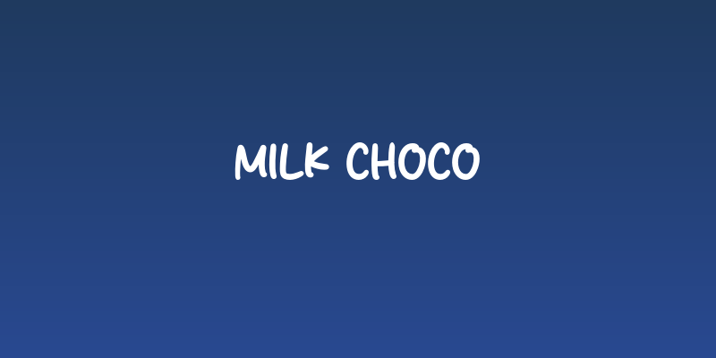 Milk Choco Social Header