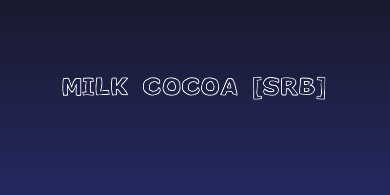Milk Cocoa [sRB] Social Header