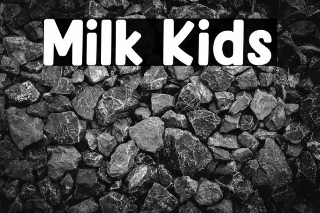 Milk Kids Font examples
