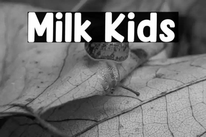 Milk Kids Font examples