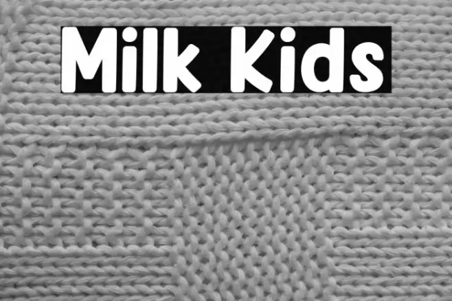 Milk Kids Font examples