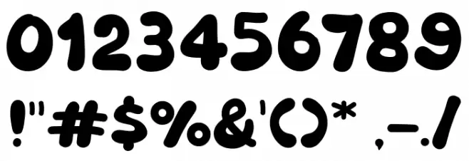 Milk Mango Font OTHER CHARS