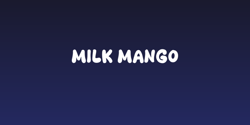 Milk Mango Social Header