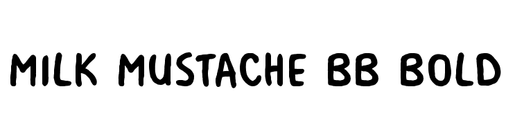Milk Mustache BB Bold Font