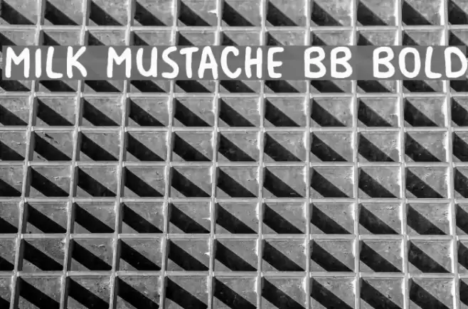 Milk Mustache BB Bold Font examples