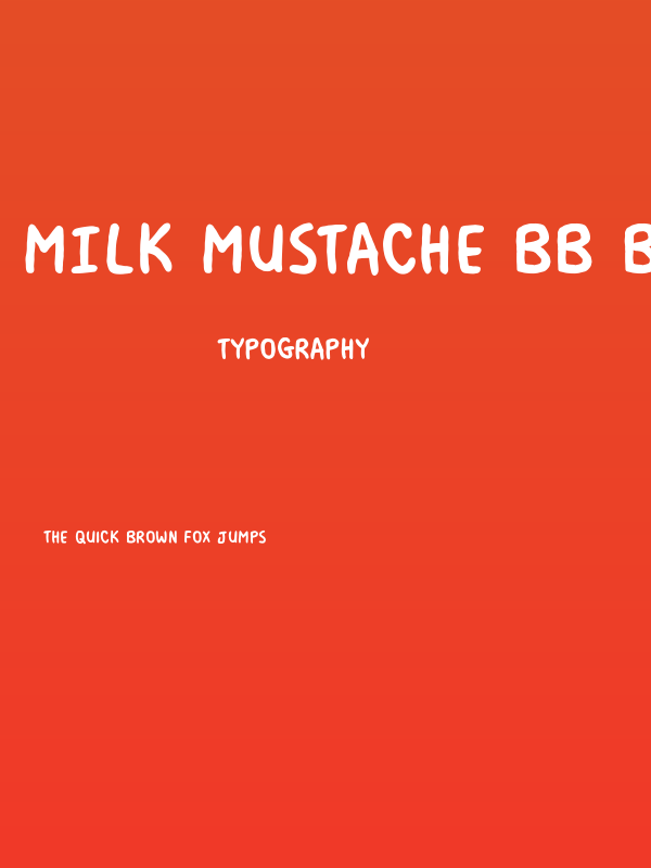 Milk Mustache BB Bold Poster