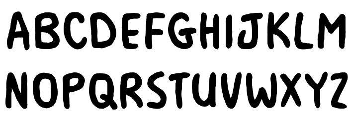 Milk Mustache BB Bold Font LOWERCASE