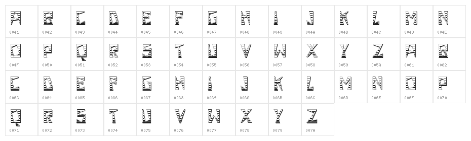Milk Regular Character Map