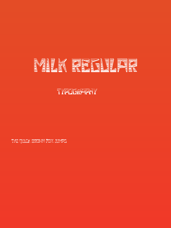 Milk Regular Poster