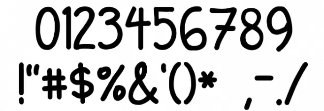 Milk Run Font OTHER CHARS