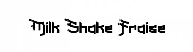 Milk Shake Fraise  Descarca Fonturi Gratis