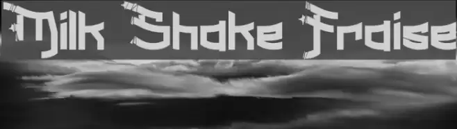 Milk Shake Fraise Font examples