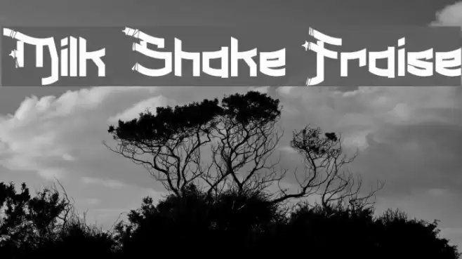 Milk Shake Fraise Font examples