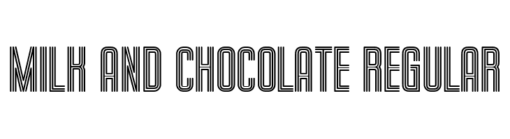 Milk and Chocolate Regular  font caratteri gratis