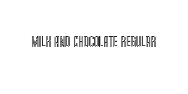 Milk and Chocolate Regular Logo