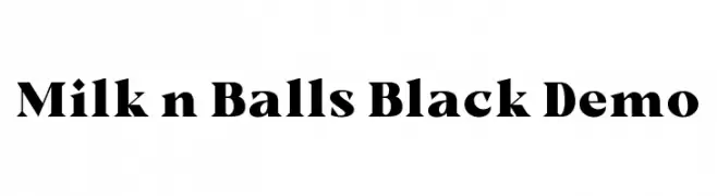 Milk n Balls Black Demo  لخطوط تنزيل