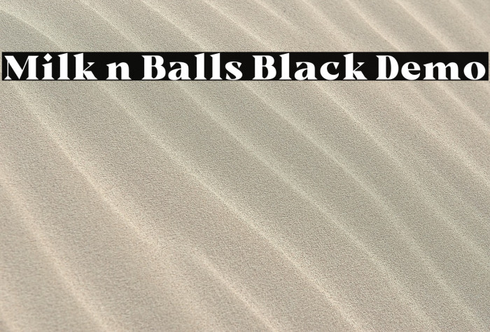 Milk n Balls Black Demo Example 2