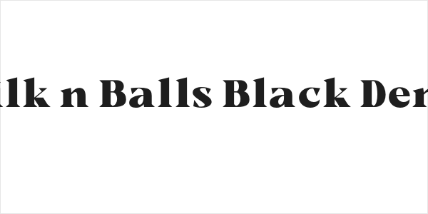 Milk n Balls Black Demo Logo
