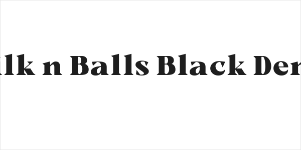 Milk n Balls Black Demo Logo