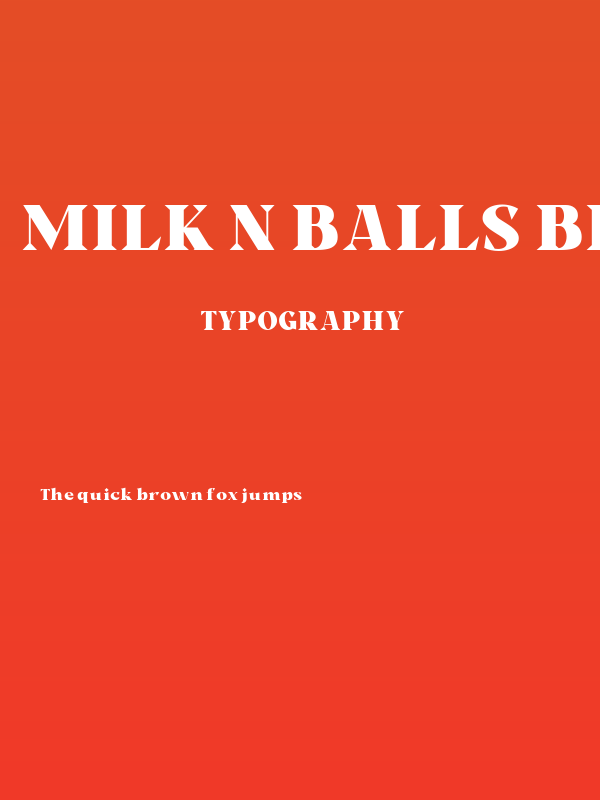 Milk n Balls Black Demo Poster