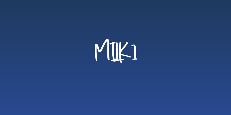 Milk1 Social Header