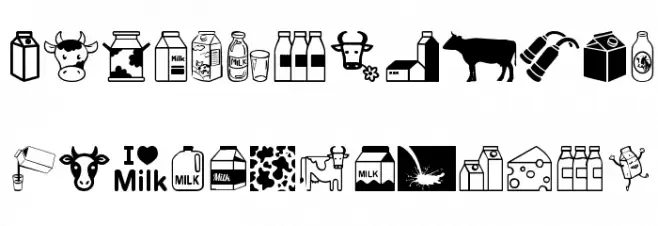 Milk Font UPPERCASE
