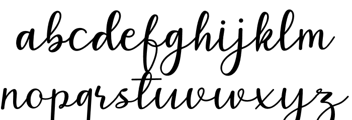 Milk&Honey Font LOWERCASE
