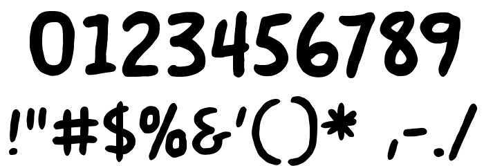 MilkMustacheBB-Bold Font OTHER CHARS