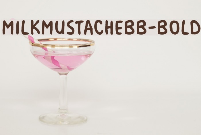 MilkMustacheBB-Bold Font examples