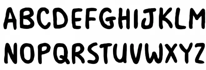MilkMustacheBB-Bold Schriftart Kleinbuchstaben