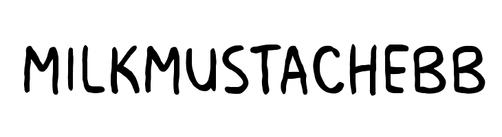 MilkMustacheBB Font