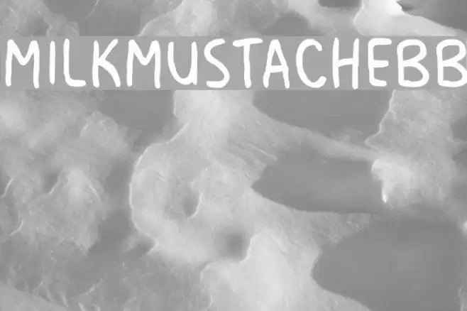 MilkMustacheBB Шрифта examples