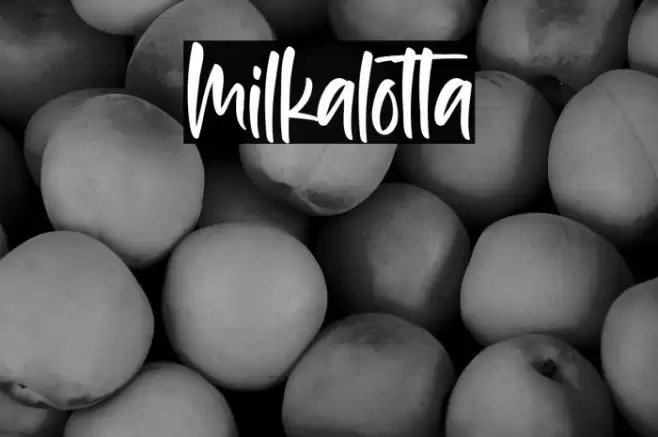 Milkalotta Font examples