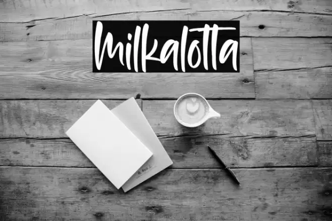 Milkalotta Font examples