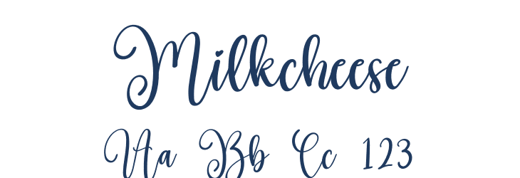 Milkcheese Font Preview