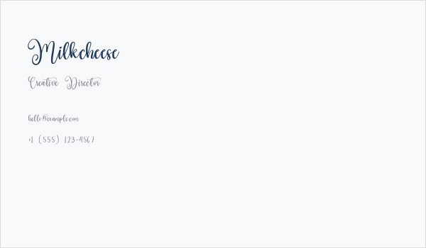 Milkcheese Business Card