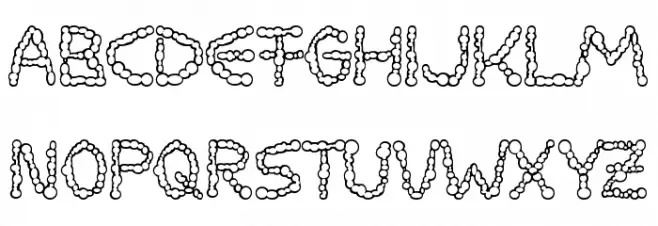 Milkdrops cold Schriftart Groß
