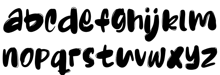 Milkids Font LOWERCASE