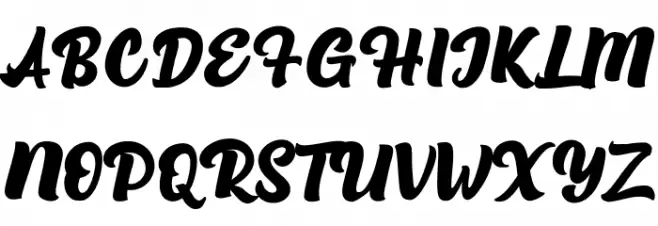 Milkista Free Script Schriftart Groß