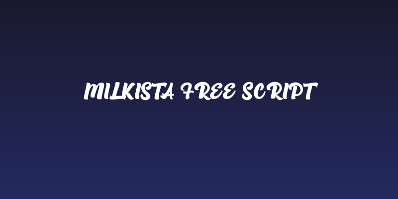 Milkista Free Script Social Header