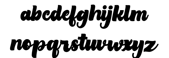 Milkista Free Script Font LOWERCASE