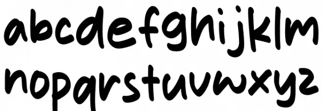 Milkita 字体 小写