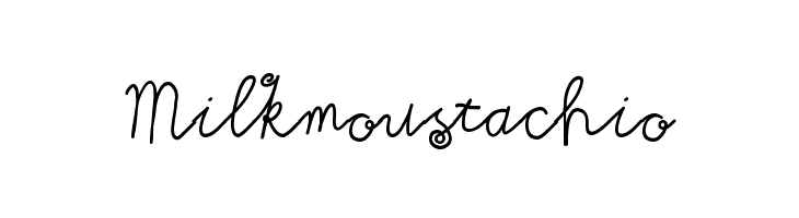 Milkmoustachio  Frei Schriftart Herunterladen